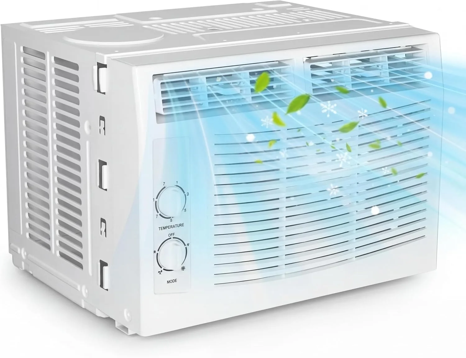 5000 btu window ac unit quick install kit low noise 150 sqft