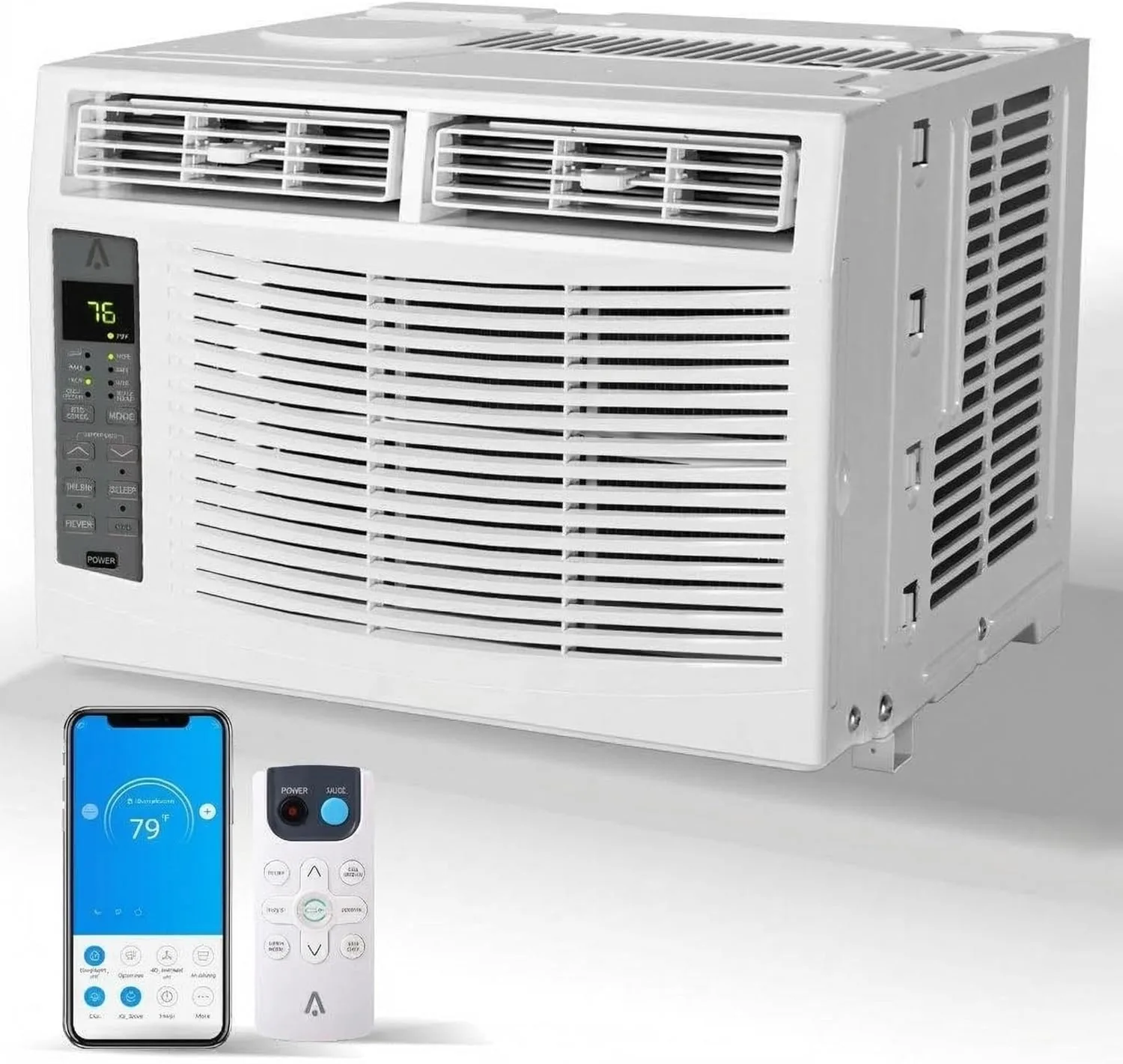 8000 btu wifi plus window ac dehumidifier quiet 650 sqft